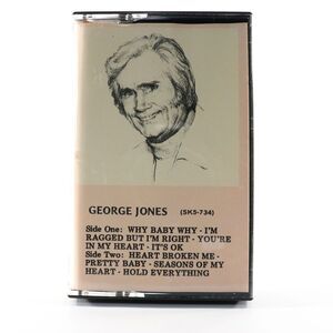 George Jones, Self-Titled (Cassette Tape, 1980 Starday King) SK5-734 Play Tested